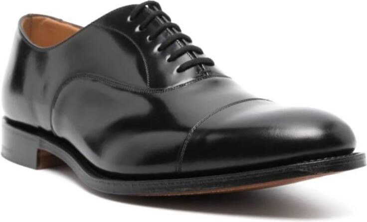 Church's Zwarte Leren Kalfsleren Loafer Zool Black Heren