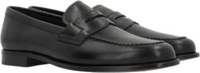 Church's Zwarte leren Penny Loafers Black Dames