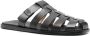 Church's Zwarte Leren Platte Sandalen Kooi Ontwerp Black Heren - Thumbnail 2