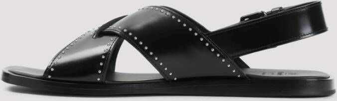 Church's Zwarte Leren Sandalen Elegante Stijl Black Dames