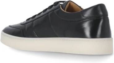 Church's Zwarte Leren Sneakers Ronde Neus Logo Black Heren