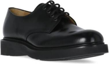 Church's Zwarte Leren Veterschoenen Black Heren