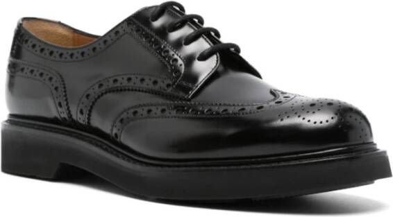 Church's Zwarte Oxford-schoenen met dikke zool Black Heren