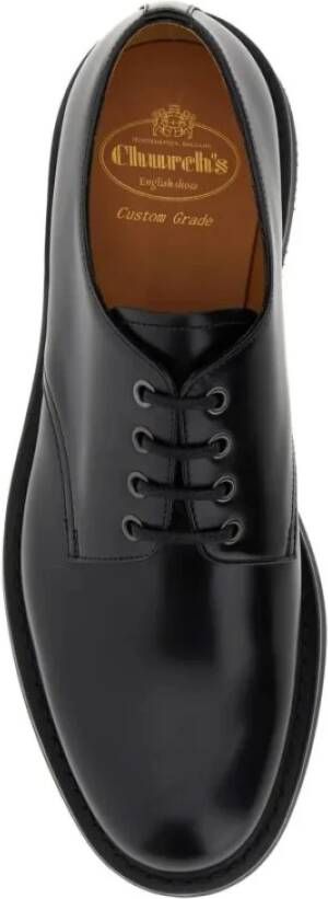 Church's Zwarte platte schoenen Black Heren