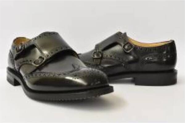 Church's Zwarte platte schoenen Black Heren