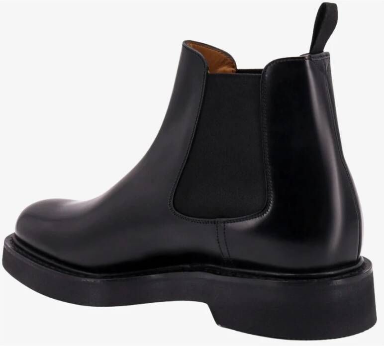 Church's Zwarte platte schoenen met rubberen zool Black Heren