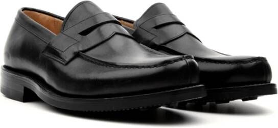 Church's Zwarte platte schoenen Wesley stijl Black Heren