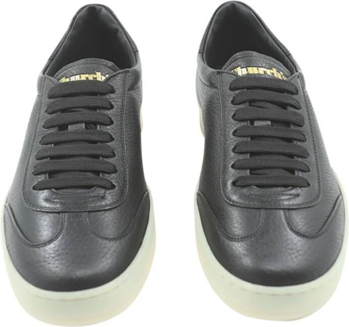 Church's Zwarte Sneakers van Hertenleer met Leren Voering Black Heren