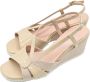 Cinzia Soft Beige Sleehak Sandalen Beige Dames - Thumbnail 3