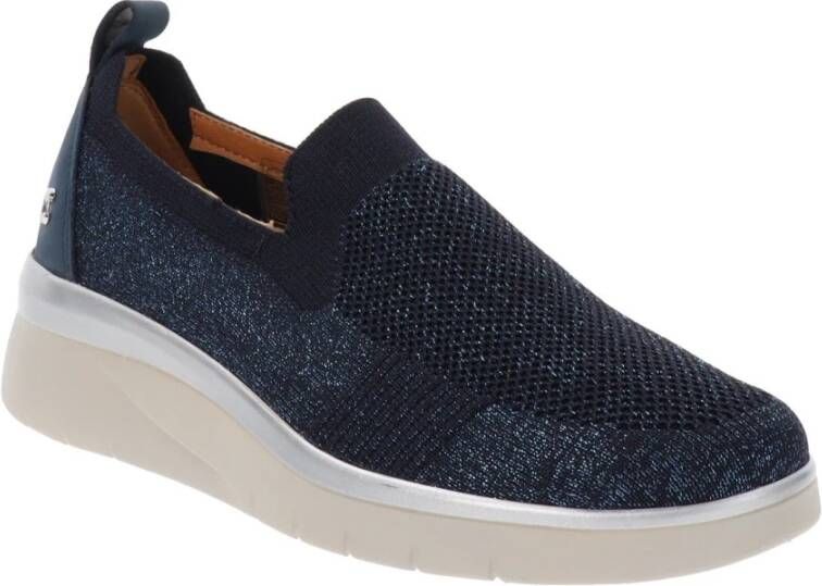 Cinzia Soft Comfort Stof Sneakers Blue Dames