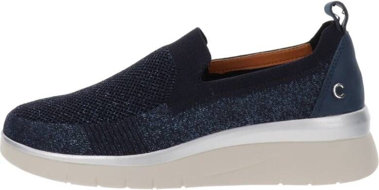 Cinzia Soft Comfort Stof Sneakers Blue Dames