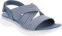 Cinzia Soft Dames Sandalen van Kunstleer en Stof Blue Dames - Thumbnail 9