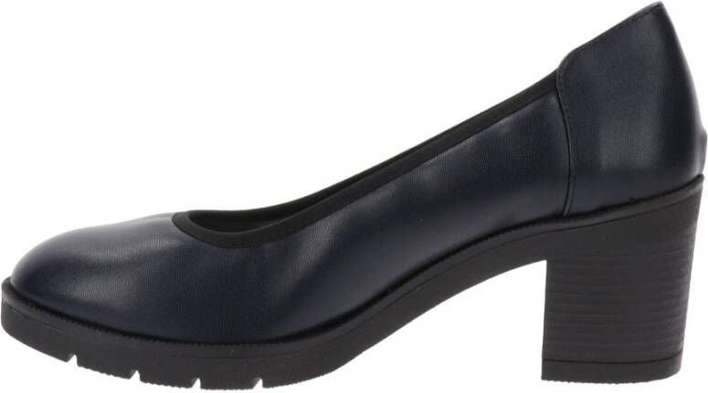 Cinzia Soft Dames Faux Leren Hoge Hakken Blue Dames