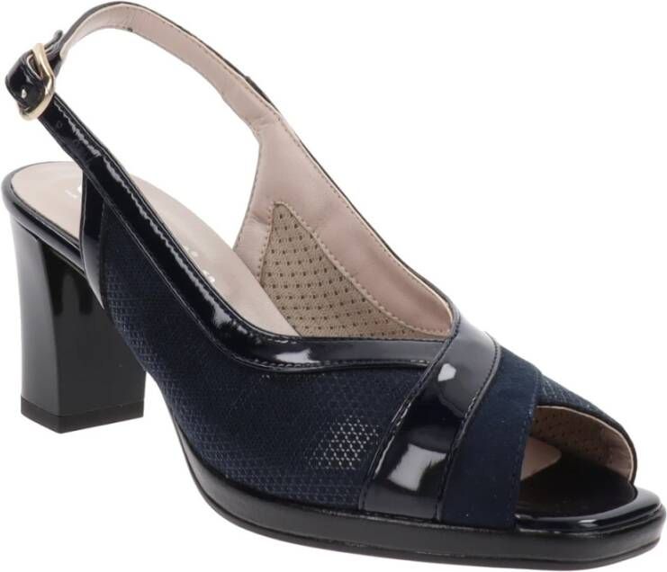 Cinzia Soft Dames Hakken Schoenen met Gesp Sluiting Blue Dames