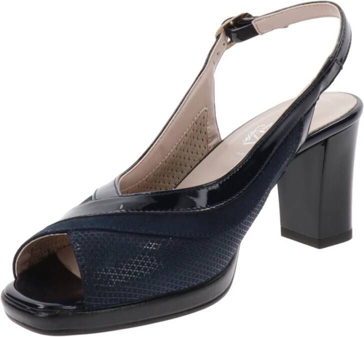 Cinzia Soft Dames Hakken Schoenen met Gesp Sluiting Blue Dames