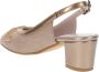 Cinzia Soft Dames Hakken Schoenen Van Imitatieleer En Stof Beige Dames - Thumbnail 5