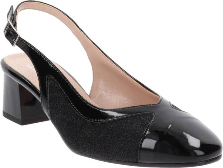 Cinzia Soft Dames Hakken Schoenen van Imitatieleer met Gesp Sluiting Black Dames