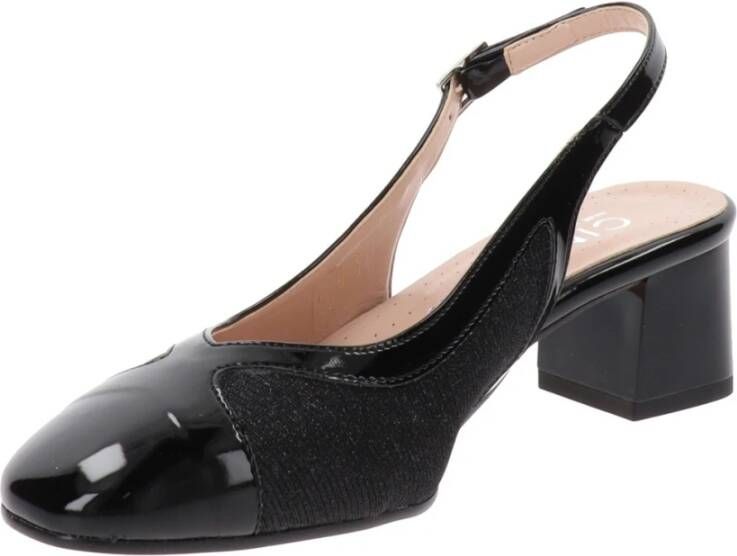 Cinzia Soft Dames Hakken Schoenen van Imitatieleer met Gesp Sluiting Black Dames