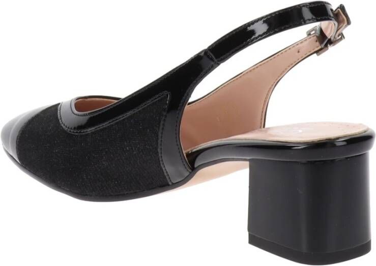 Cinzia Soft Dames Hakken Schoenen van Imitatieleer met Gesp Sluiting Black Dames