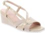 Cinzia Soft Dames Sandalen van Kunstleer Beige Dames - Thumbnail 2