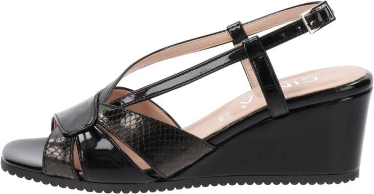 Cinzia Soft Dames Sandalen van Kunstleer Black Dames