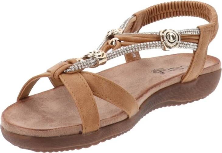 Cinzia Soft Dames Sandalen van Kunstleer Brown Dames