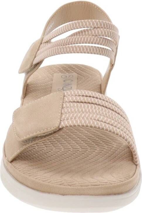 Cinzia Soft Dames Sandalen van Kunstleer en Stof Beige Dames