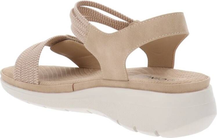 Cinzia Soft Dames Sandalen van Kunstleer en Stof Beige Dames