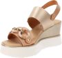 Cinzia Soft Dames Sandalen van Kunstleer met Gesp Sluiting Brown Dames - Thumbnail 4