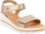 Cinzia Soft Dames Sandalen van Kunstleer met Klittenbandsluiting Yellow Dames - Thumbnail 2