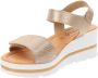 Cinzia Soft Dames Sandalen van Kunstleer met Klittenbandsluiting Yellow Dames - Thumbnail 4