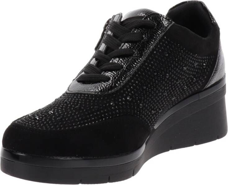 Cinzia Soft Dames Sneakers van Kunstleer Black Dames