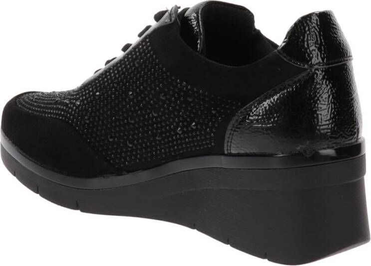 Cinzia Soft Dames Sneakers van Kunstleer Black Dames