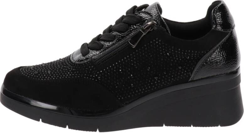 Cinzia Soft Dames Sneakers van Kunstleer Black Dames