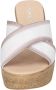 Cinzia Soft Dames Synthetisch Suède Sandalen White Dames - Thumbnail 4