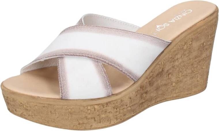 Cinzia Soft Dames Synthetisch Suède Sandalen White Dames