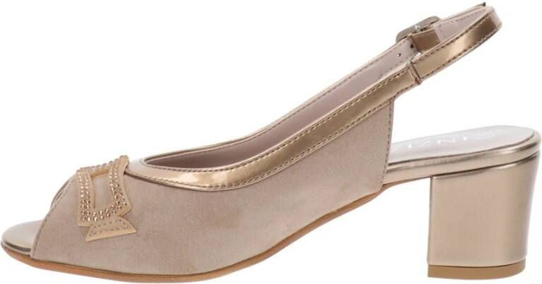 Cinzia Soft Elegante hooggehakte schoenen van imitatieleer Beige Dames