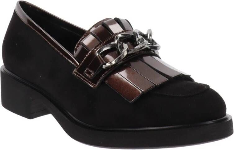 Cinzia Soft Faux Leather Loafers Comfort Stijl Black Dames