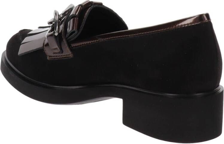 Cinzia Soft Faux Leather Loafers Comfort Stijl Black Dames