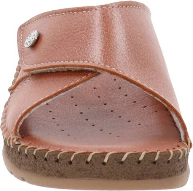 Cinzia Soft Flat Sandals Brown Dames