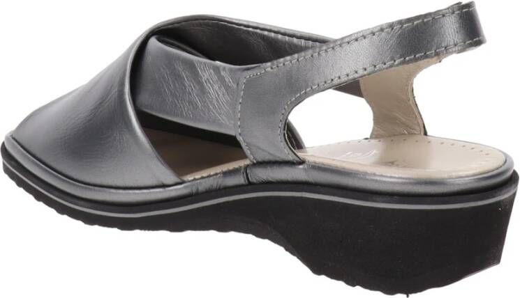 Cinzia Soft Flat Sandals Grijs Dames