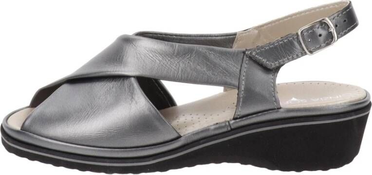 Cinzia Soft Flat Sandals Grijs Dames