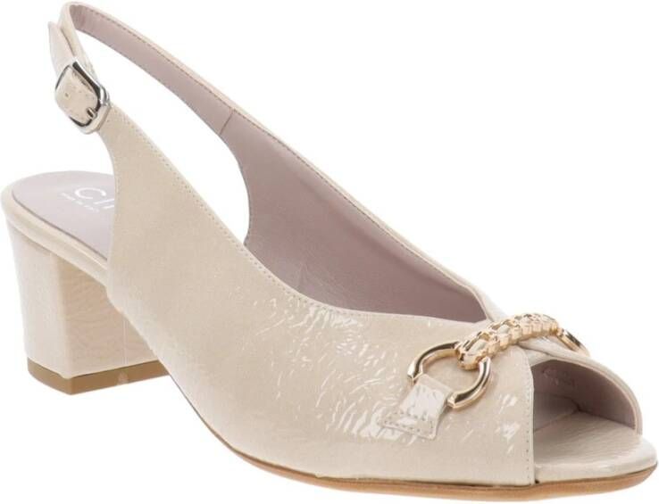 Cinzia Soft Hoge hakken van imitatieleer Beige Dames