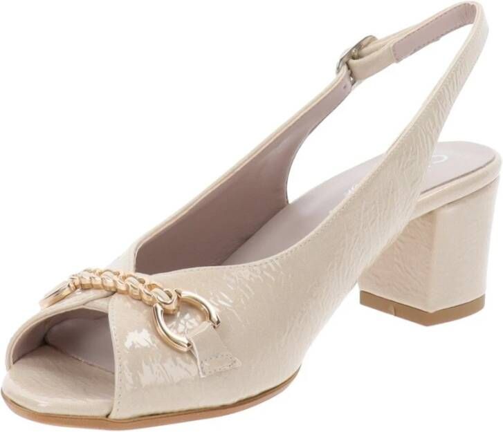 Cinzia Soft Hoge hakken van imitatieleer Beige Dames