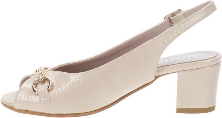 Cinzia Soft Hoge hakken van imitatieleer Beige Dames