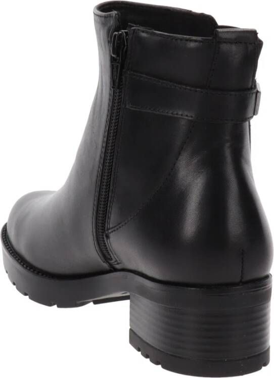 Cinzia Soft Leren Dames Enkellaarzen Black Dames