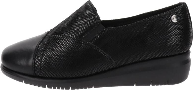 Cinzia Soft Leren Dames Loafers Stijlvol Comfort Black Dames