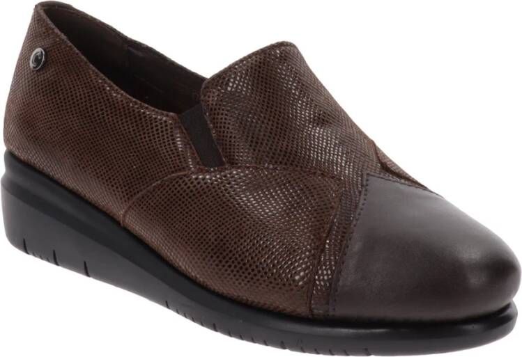 Cinzia Soft Leren Dames Loafers Stijlvol Comfort Brown Dames