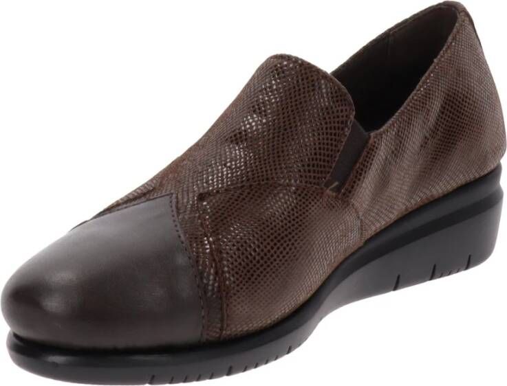 Cinzia Soft Leren Dames Loafers Stijlvol Comfort Brown Dames