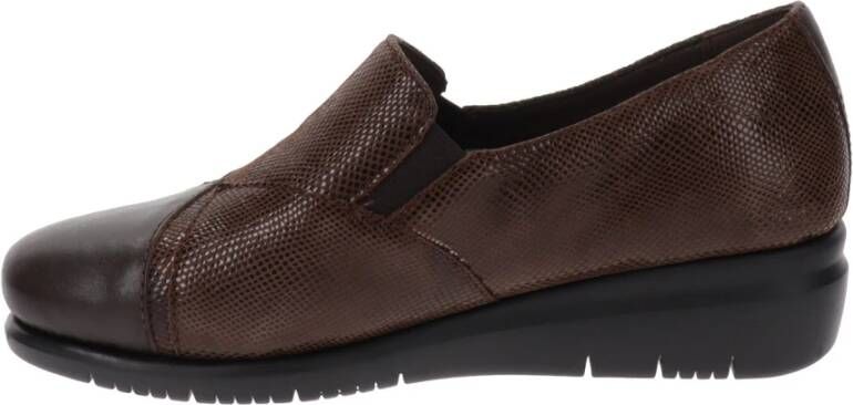 Cinzia Soft Leren Dames Loafers Stijlvol Comfort Brown Dames